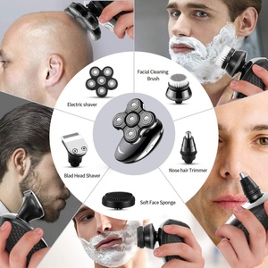 เครื่องโกนหนวดแบบชาร์จไฟได้ กันน้ำ สำหรับผู้ชาย 5 in 1 พร้อมจอแสดงผลดิจิตอลอัจฉริยะ - Product Image 6
