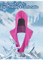 Serviette à capuche en forme de U - Foulard rafraîchissant pour la gym, la randonnée et les sports en extérieur, séchage rapide, effet glace, en polyester, emballé individuellement