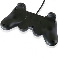 Manette de jeu filaire pour ordinateur PC, console de jeu PS2, vibration unique, apparence USB