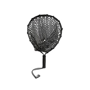 Épuisette de pêche ultralégère 50 cm à manche court en alliage d'aluminium avec filet en silicone, compatible avec les hameçons, pour capture et libération, vente en gros - Product Image 6