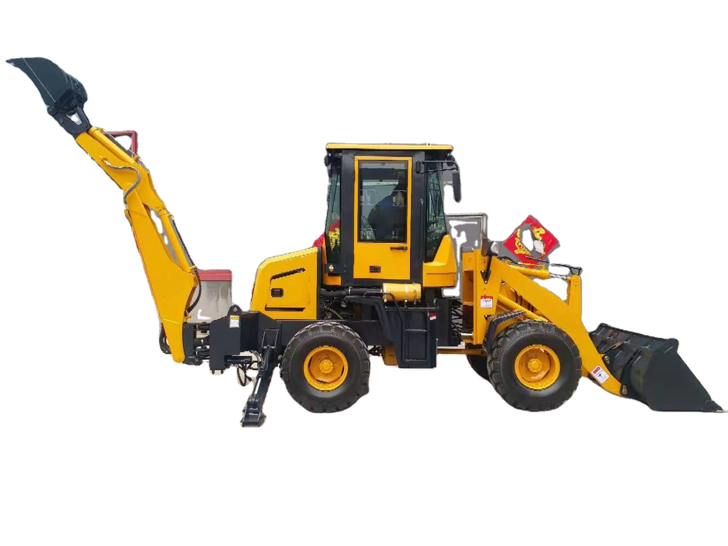新しいミニバックホーローダー4x4ホイールローダーミニ