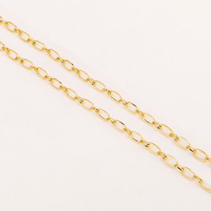 Cadena Ovalada Cruzada de Acero Inoxidable para Joyería, Collar, Pulsera, Accesorios, Cadena Plana de Acero Inoxidable - Product Image 5