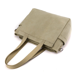Simple Handheld One Shoulder Women's <b>Bag</b> New <b>Canvas</b> <b>Bag</b> <b>Large</b> Capacity Fashion Versatile Casual Tote <b>Bag</b> - Product Image 4