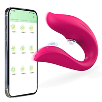APP Wearable Strong Sucking Vibrator Frauen Klitoris Sexspielzeug G-Punkt Stimulation U-Form Vibratoren