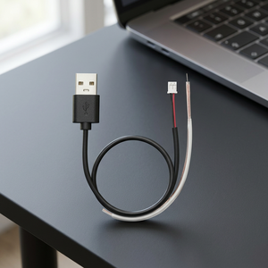 Cable de Alimentación USB-A con Conector PH2.0-2P Negro/Rojo de 300 cm de Longitud, 5 V, para Cargar y Conectar Dispositivos - Product Image 3