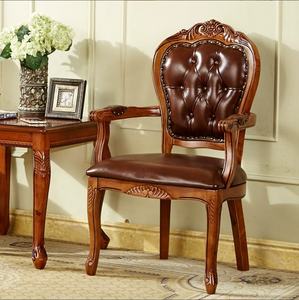 Silla de Comedor Italiana de Cuero Genuino de Lujo - Estructura de Madera Maciza con Respaldo Acolchado, Sillas de Comedor Premium de Alta Calidad - Product Image 5
