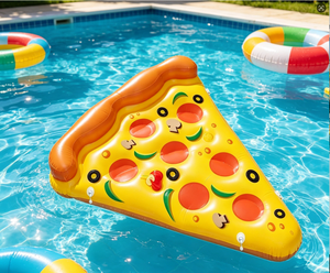HC-042001 PVC Pizza-Shaped Durable Inflatable Pool Float for Adults-Summer Water Fun - Product Image 3