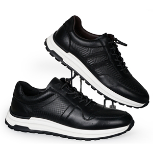 <span class=keywords><strong>Zapatillas</strong></span> de deporte de lujo de cuero suave para <span class=keywords><strong>hombre</strong></span>, zapatos ligeros con cordones acolchados para profesionales de negocios y caminatas <span class=keywords><strong>urbanas</strong></span> diarias - Product Image 5
