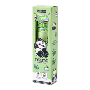 Borrador retráctil Moka Panda Push, borrador retráctil para niños, uso escolar, diseño de dibujos animados, material de goma - Product Image 5