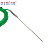 Sonde thermocouple de type K en acier inoxydable 316L, capteur de température isolé FEP, résistant à la corrosion à haute température, personnalisable OEM