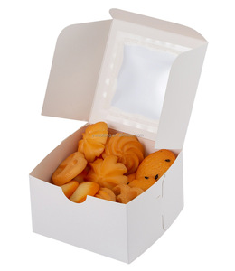Wholesale Disposable Kraft Ivory <strong>Paper</strong> Cake <strong>Box</strong> With Window Packaging for Bakery Party Wedding - Product Image 2
