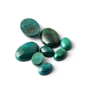 Stili di vendita calda personalizzabili all'ingrosso pietra preziosa sciolta pietra naturale verde scuro ovale a forma di uovo cabochon phoenix lapislazzuli