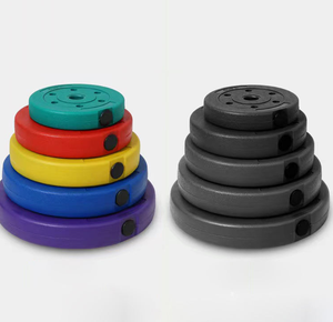 Discos de <span class=keywords><strong>Pesas</strong></span> para Sentadillas de 6 Agujeros, Unisex, para Gimnasio en Casa, 20kg/30kg/50kg, Rellenos de Cemento, Antideslizantes, Duraderos y Ecológicos - Product Image 3