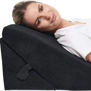 Adjustable Folding Memory Foam Incline Cushion System Bed Wedge Pillow For Legs And Back Support Pillow Machine Washable