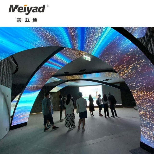 Indoor P1.875 Soft Module Circular Curved Flexible LED Display Screen for Video