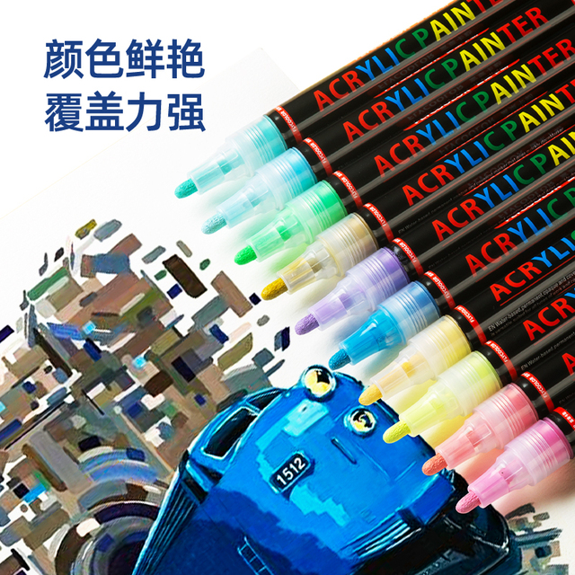 Superior Acrylic Drawing Marker Pen with Pump Nib From Japan Can Be Refilled Acrylic Ink Drawing on Window or Metal Surface