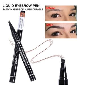 Microblading Tattoo Liquid Ink Slim Pen Maquillaje Lápiz de <span class=keywords><strong>cejas</strong></span> Impermeable Diseño de 4 tenedores Venta al por mayor Ingrediente químico disponible - Product Image 5
