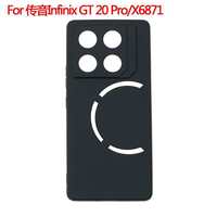 Coque de téléphone portable OEM en TPU mat souple, design sportif dépoli, pour Infinix GT 20 Pro X6871, noire, avec protection d'appareil photo