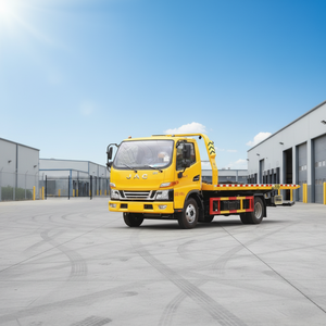 Camion <span class=keywords><strong>de</strong></span> remorquage à plateau plat JAC <span class=keywords><strong>de</strong></span> 5 tonnes, véhicule <span class=keywords><strong>de</strong></span> récupération routière avec treuil hydraulique - Product Image 1