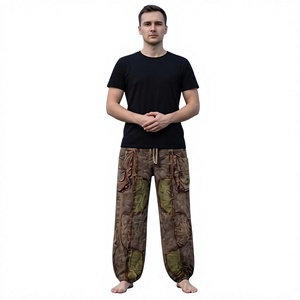 Pantalones Sama Aladdin de Algodón al por Mayor para Mujer, Estilo Boho, Ropa Casual, Corte Holgado, Transpirables, Ecológicos, Cintura Elástica, para Invierno - Product Image 1