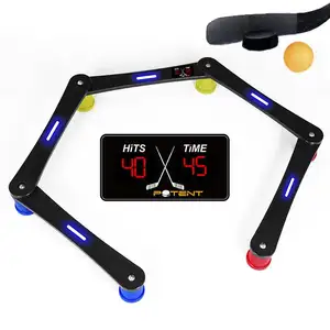 Potent Hockey Training Equipment - Digital Stickhandling Trainer - Portable Stick Handling Aid - On Off Ice Tool