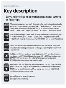 Module de commande de pompe à eau automatique JNN 20Y-CBB avec condensateur intégré, interrupteur de réservoir sous pression et minuterie - Product Image 6
