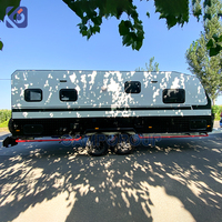 Nouvelle Version 2026 – Caravane de Luxe Tout-Terrain Style Américain avec Cuisine et Salle de Bain pour Camping et Voyage
