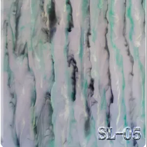 acrylic supplier Cast 3mm Thick Marble Affect Blue Marble Patterned strip textured acrylic sheet corrugated perspex