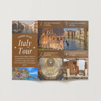Brochure pliée en trois avec logo et impression personnalisés en gros (OEM) - Flyer promotionnel en papier recyclé pour agences touristiques