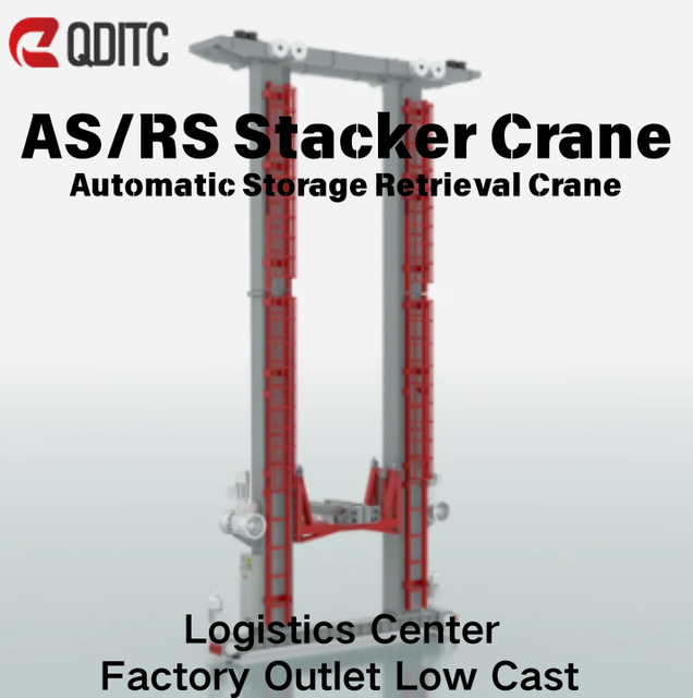 PLC Controlled AS/RS Stacker Crane Heavy Duty Metal 50-1000kg Capacity High Stability Automated Crane for Intelligent Warehouse
