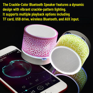Enceinte Bluetooth portable Crackle A9 Mini avec carte TF, stéréo sans fil et amplification des basses - Product Image 2