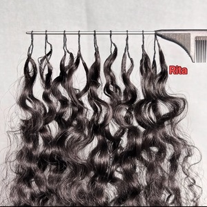 Estensione per capelli umani <span class=keywords><strong>ricci</strong></span> <span class=keywords><strong>afro</strong></span> con spedizione rapida, installazione e rimozione veloci, 100% capelli umani, volume regolabile liberamente, per trecce all'uncinetto - Product Image 1