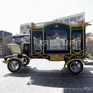 Remorque cercueil funéraire personnalisable à chevaux, fournie par l'usine, chariot funéraire à chevaux, transport spécial - Product Image 2