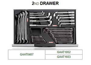 टॉपल 7-दराज मोबाइल टूल ट्रॉली ओबाम हाथ उपकरणों के लिए एब्स वर्क टॉप के साथ अनुकूलित - Product Image 3