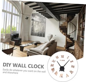 Wholesale European Simple Large Luminous Silent Clock DIY Three-dimension Alacrylic Living Room and Bedroom Wall - Product Image 5