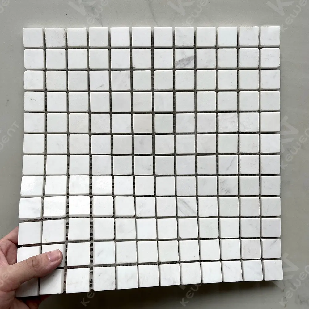 Azulejos cuadrados pequeños blancos de pared de baño de alta calidad personalizados 30x30