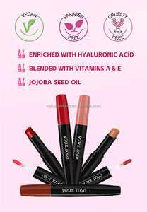 Private Label 2 1 brillant à lèvres résistant à l'eau antiadhésif Nourrir les lèvres glaçure velours longue durée mat rouge à lèvres nude longue durée - Product Image 4