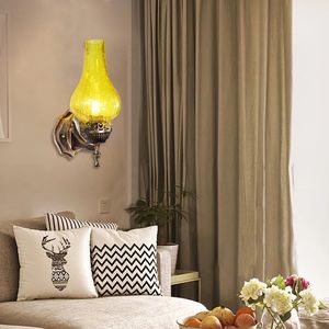 Lámpara de Pared de Estilo Chino, Vintage, de Hierro Forjado, para Pasillo, <span class=keywords><strong>Bar</strong></span>, Cafetería, Restaurante, Dormitorio, Iluminación Creativa Retro - Product Image 4