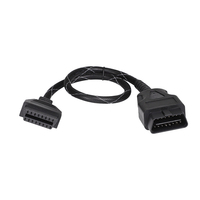 Nuevo diseño de 16 pines 12V/24V OBD Cable Conector de diagnóstico reemplazo Universal para lector de código escáner Y Cable