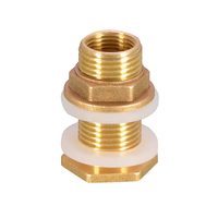 Raccord en laiton pour réservoir d'eau avec adaptateur de tuyau Pagoda, joint double étanchéité, pour raccordement et réparation de tuyaux d'irrigation de jardin