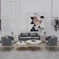 Combinaison canapé simple de style nordique, ensemble canapé simple, pour petit appartement, salon, magasin de vêtements, new,