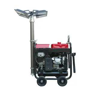 Slong SL6500E-WGC 200A 5Kw Welding generator power 4 In 1 Welder Generator Air Compressor With Light Tower