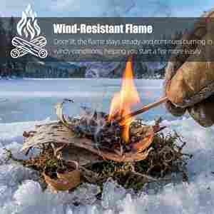 Cajas de cerillas ligeras Baiyuheng con logotipo personalizado, pulsera de supervivencia portátil para exteriores - Product Image 4