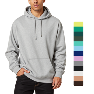 TKAN741 Sweat à capuche uni vierge en coton de haute qualité personnalisé pour hommes Streetwear Oem logo impression Sweats à capuche surdimensionnés pour hommes - Product Image 1
