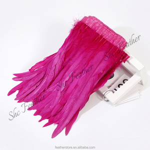 Plumas de cola de gallo de 40-45 cm <span class=keywords><strong>en</strong></span> stock, seleccionadas a mano, de la mejor calidad, para diseño de carnaval DIY - Product Image 5