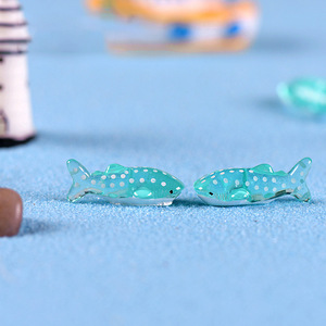 Figuras de Animales de Dibujos Animados en Miniatura, Tiburón Punteado Pequeño, Manualidades de Resina para Jardín, Terrario, Pecera, Decoración de Acuario - Product Image 3