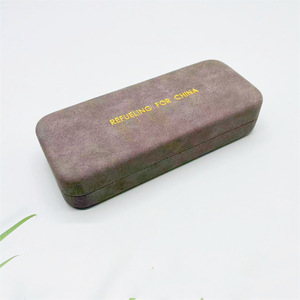 Hộp đựng kính mắt bằng vải lanh kim loại gấp tròn thời trang, in logo tùy chỉnh số lượng lớn, hàng sẵn có - Product Image 3