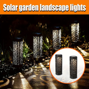 Solar <b>LED</b> Patterned Hollow Light Outdoor Courtyard Lawn Party Decoration Light - Product Image 4