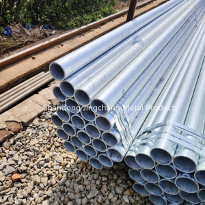 Q235 Q345 Q195 tubo de acero redondo galvanizado sin costura GI de inmersión en caliente ASTM A106 2 pulgadas 2,5 pulgadas horario 40 ERW tubo para construcción - Product Image 4