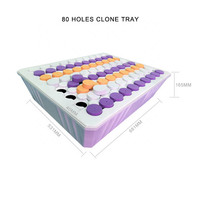 Plateau de clonage en plastique ABS à 80 trous avec système de clonage hydroponique à dôme Machine de clonage aéroponique Cloneur aéroponique